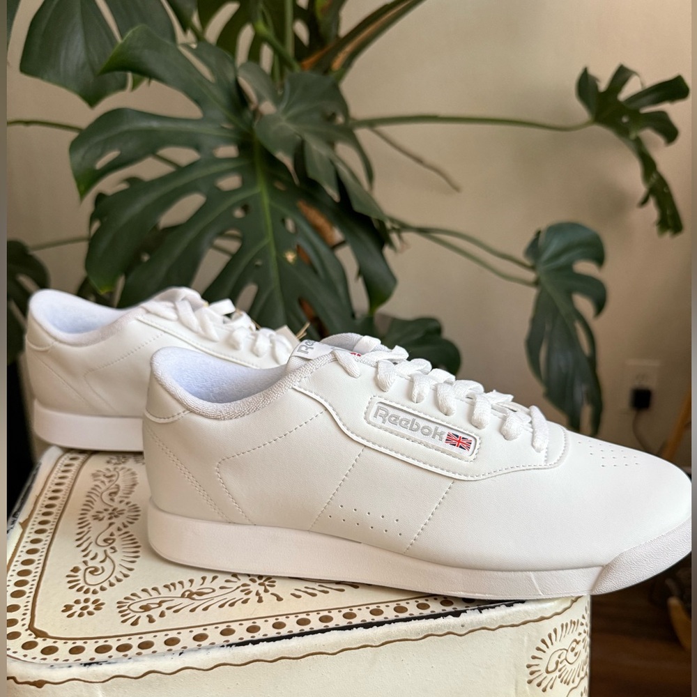 Reebok Princess Classic White Sneakers Trainers - Picture 3 of 7